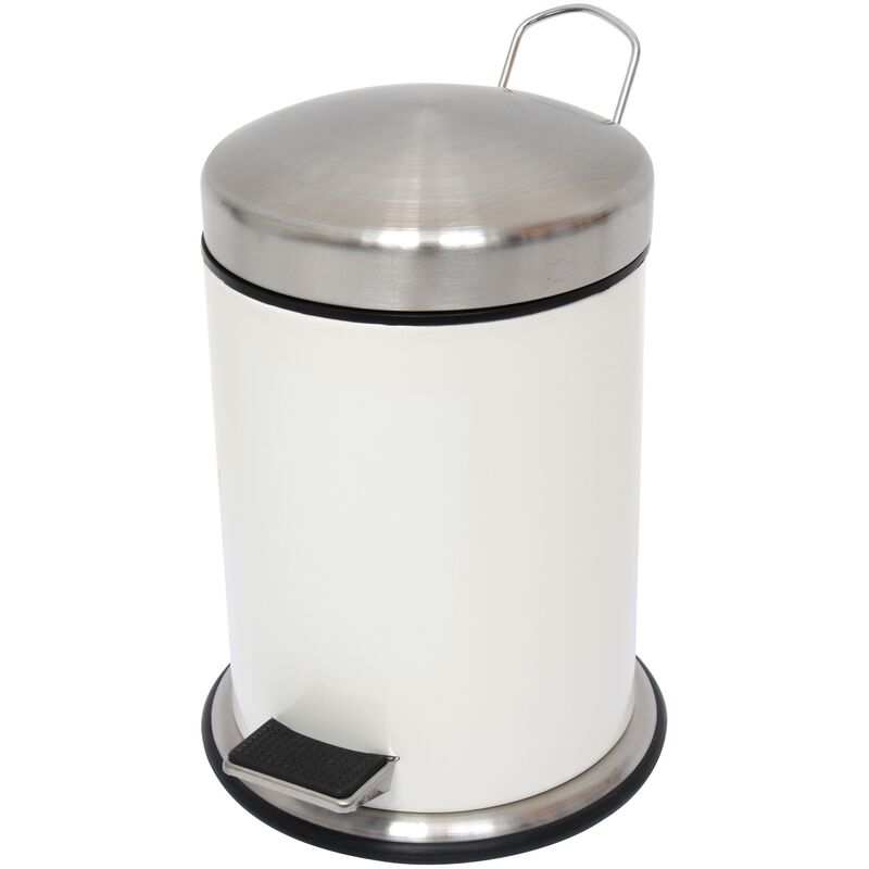 

Cubo De Basura Con Pedal-Tapa Y Base De Acero Inoxidable 3L