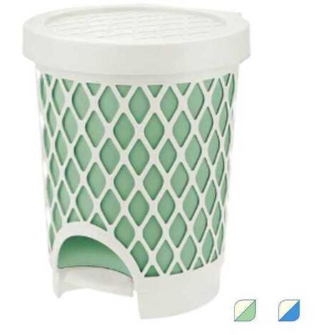 Cubo de basura con pedal Trellis l 16 Azul Tontarelli