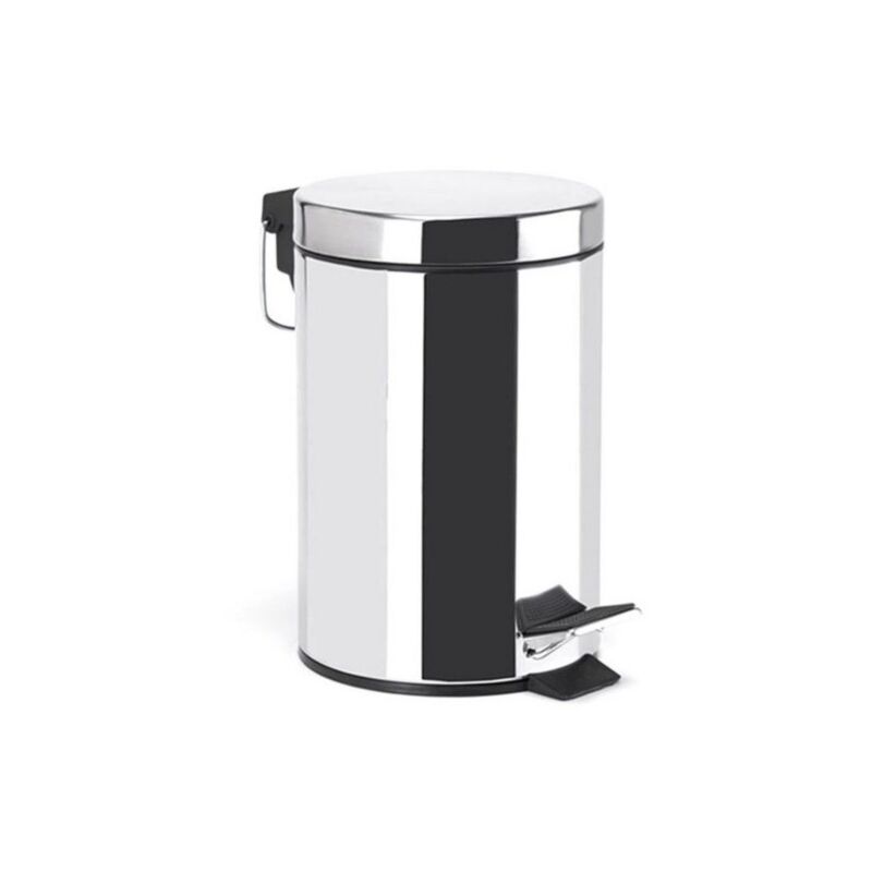 

M S V - MSV Cubo de pedal Acero Inoxidable 5L Efecto Espejo - Acero