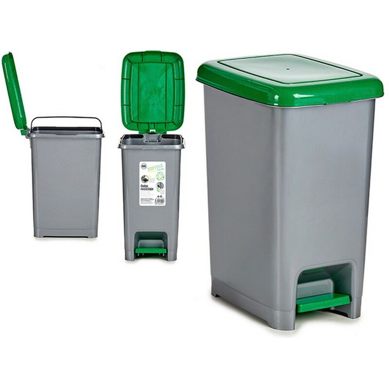 

Cubo de Basura con Pedal Verde Plástico 40 L (31 x 55,5 x 42,5 cm)