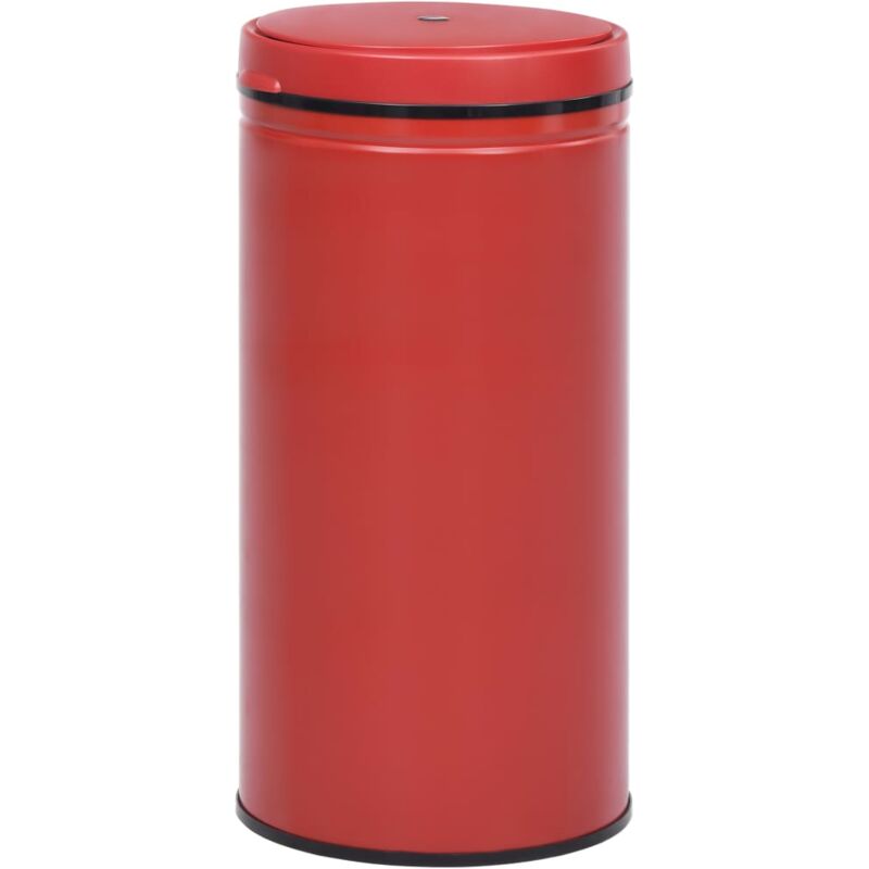 

Cubo de basura con sensor automático 70 L acero al carbono rojo - Rojo - Vidaxl
