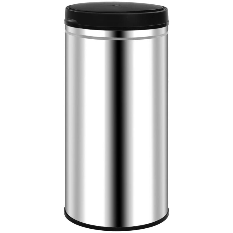 

Cubo de basura con sensor automático 70 L acero inoxidable - Plateado - Vidaxl