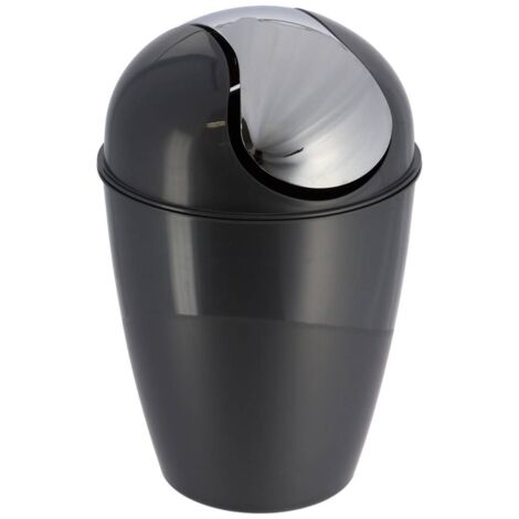 Cubo de basura cónico con tapa 5,6l - gris - Tendance