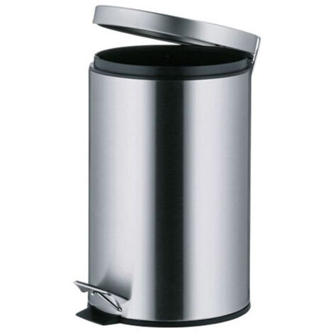 Cubo de basura de 12 L de acero inoxidable mate - Bolsa - Kela