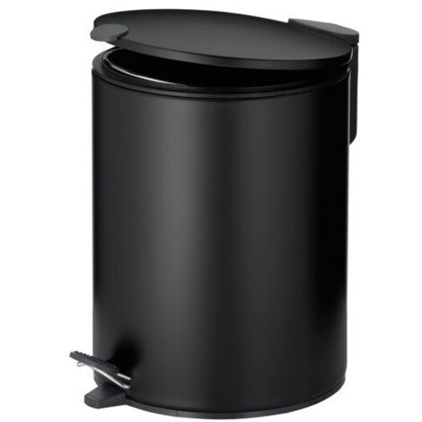 Cubo de basura de 5 L negro - Mate - Kela