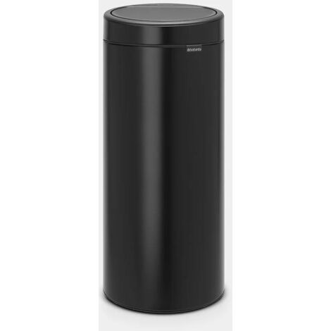 Cubo de basura de cocina 30l negro mate - 115301 - brabantia -