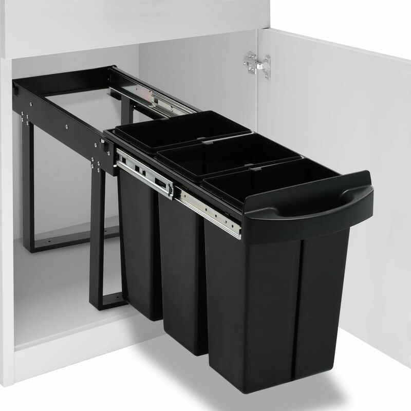 

Cubo de basura de cocina extraíble reciclaje cierre suave 36 L