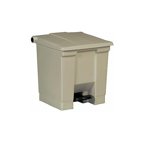 Cubo de basura de pedal clásico 30 litros beige Rubbermaid