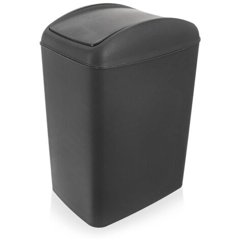 Cubo de basura de plástico gris 5 l