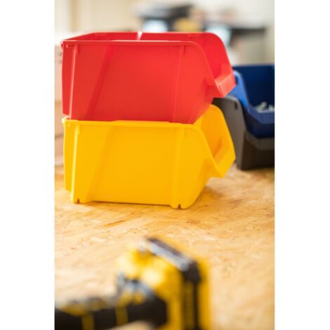Cubo de basura mediano de 97L - Rojo