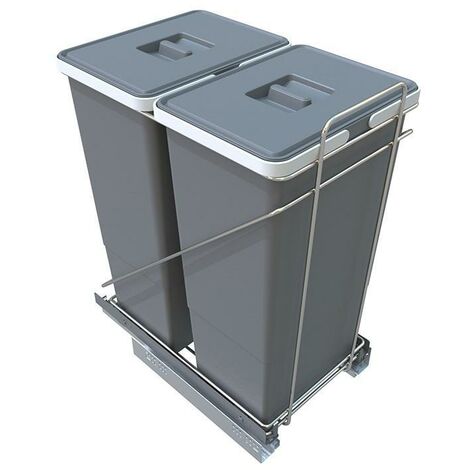 cubo de basura modelo ecofil acabado antracita contenedores 2x29l
