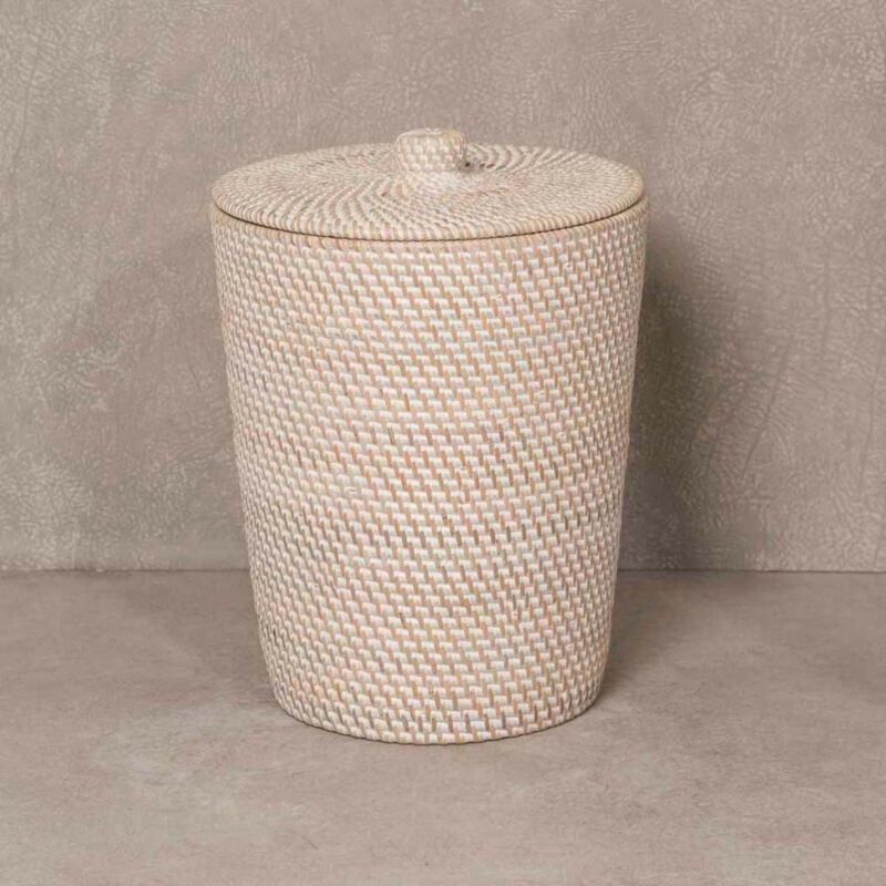 

Wanda Collection - Cubo de basura para cuarto de baño de fibra vegetal