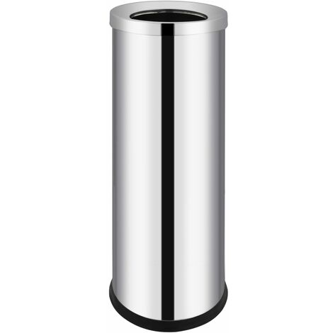 Cubo de basura para hotel de acero inoxidable 32 L vidaXL