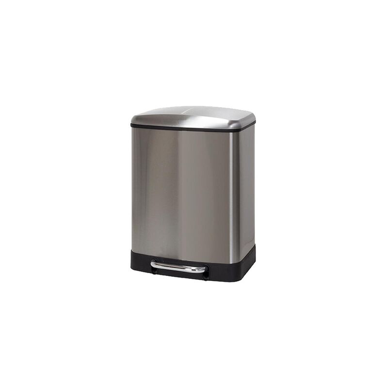 

Cubo de basura pedal doble 12L+ 12L Cromado - Duett