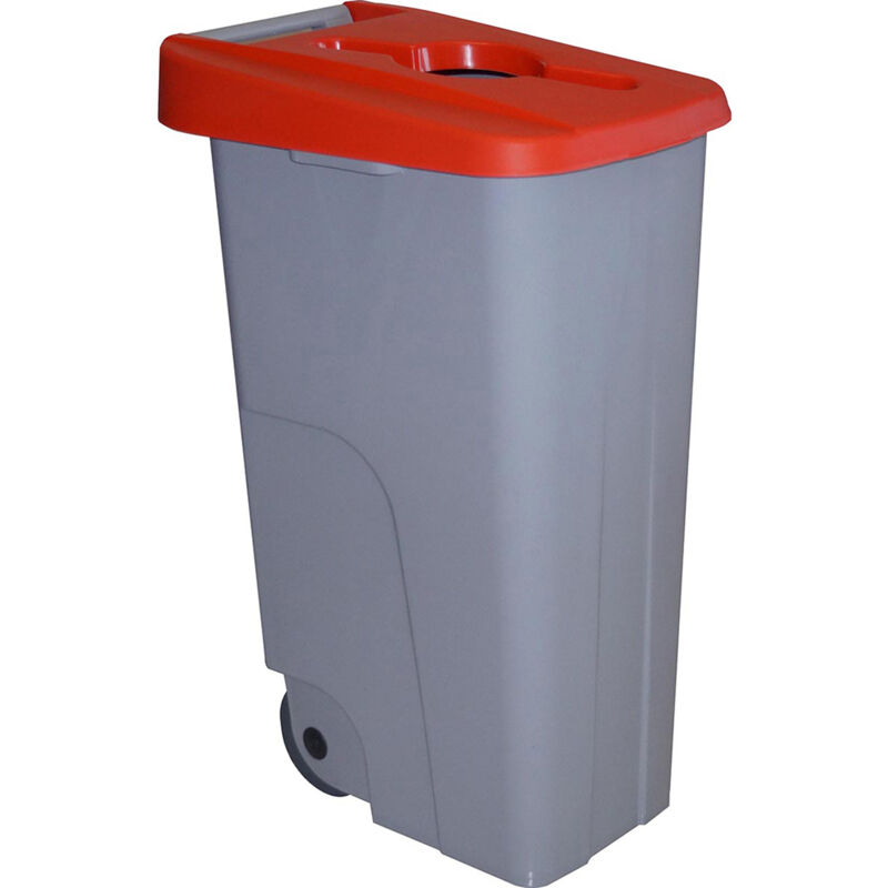 

Denox - Cubo de Basura Reciclo 85 litros abierto Rojo