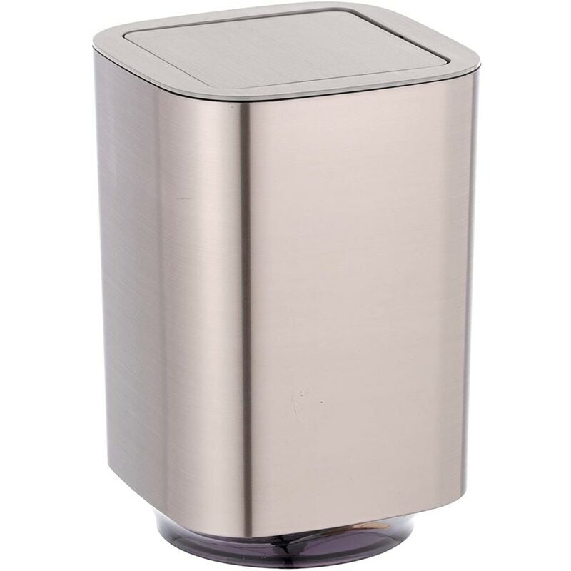 

Cubo de basura tapa flexi Auron plateado 5.5 lts.
