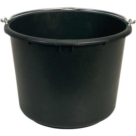 Cubo de construcción GRIPLINE-X 12l negro pesado
