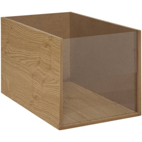 Cubo de exposición 42x24cm madera y PET transparente - Feeric lights & christmas