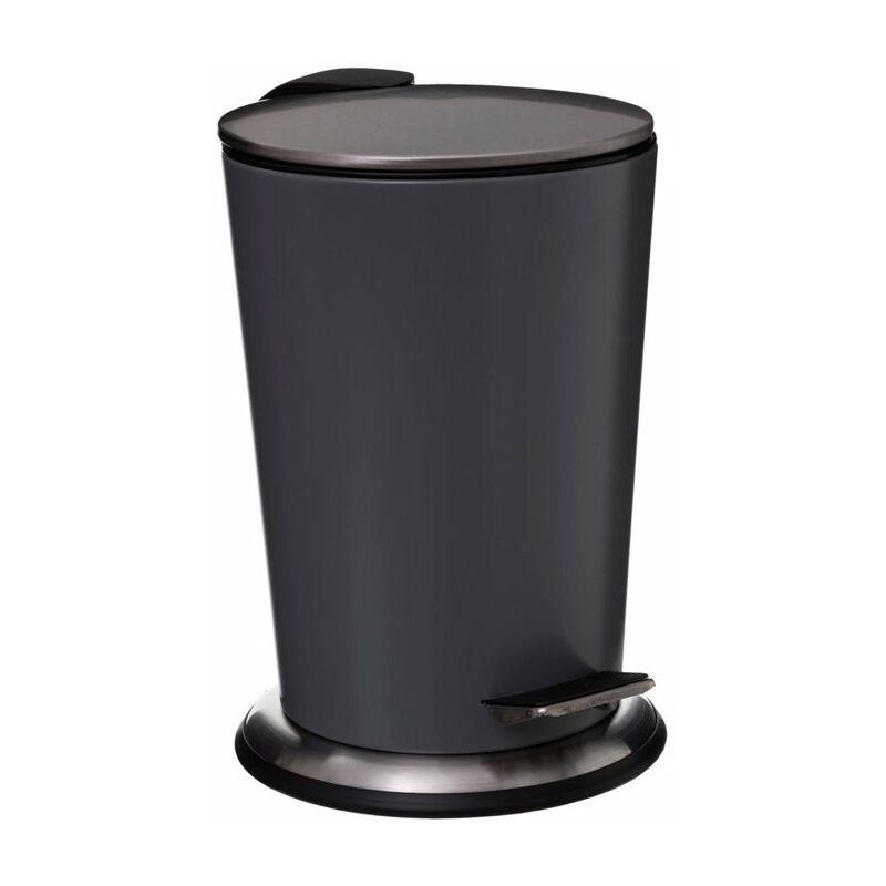 

Cubo de metal con tapa silenciosa 3 litros para baño Color GRIS