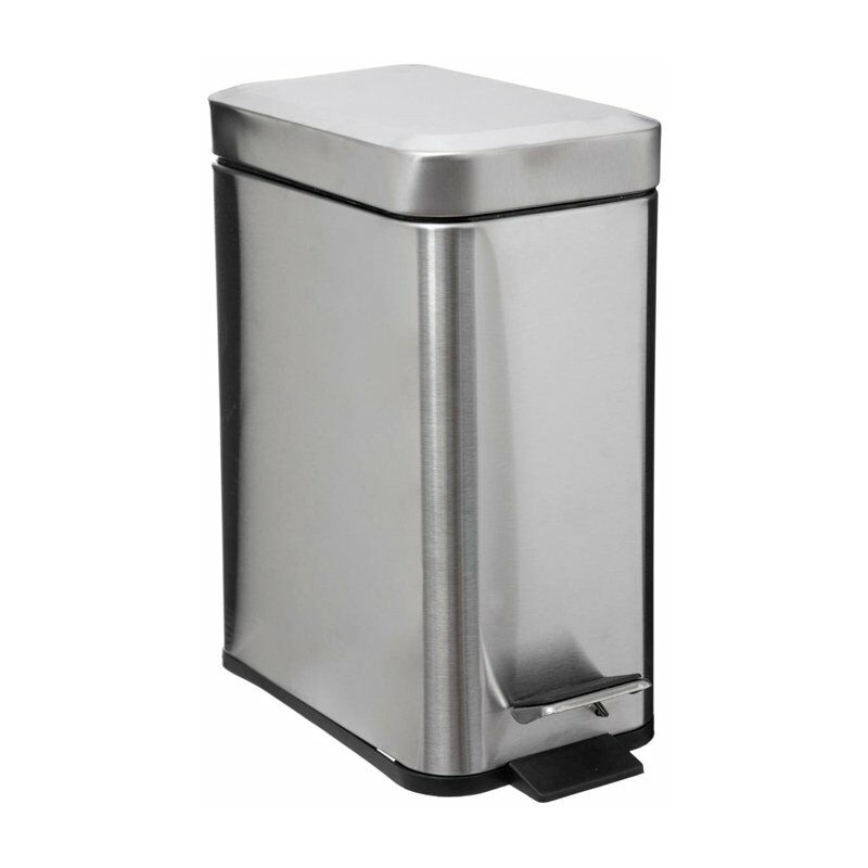 

Cubo de metal cuadrado 5 litros para baño Color INOX