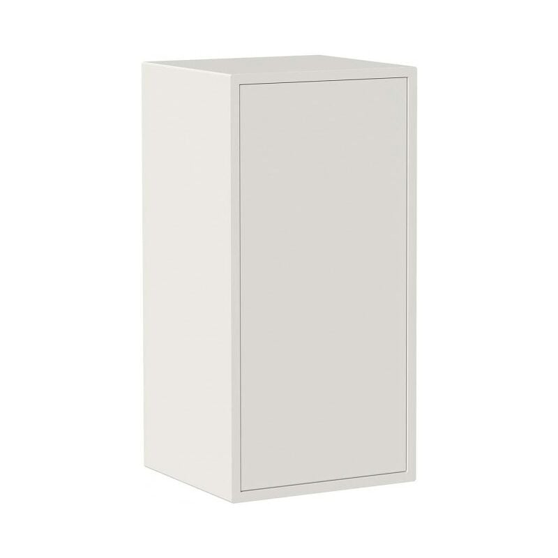 

Mueble de pared Blanco mate con una puerta y dos compartimentos Serie Lisbona | Blanco