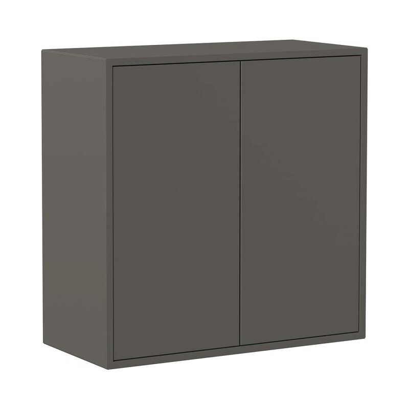 

Mueble de pared Gris oscuro con dos puertas y un estante Serie Lisbona | Gris oscuro