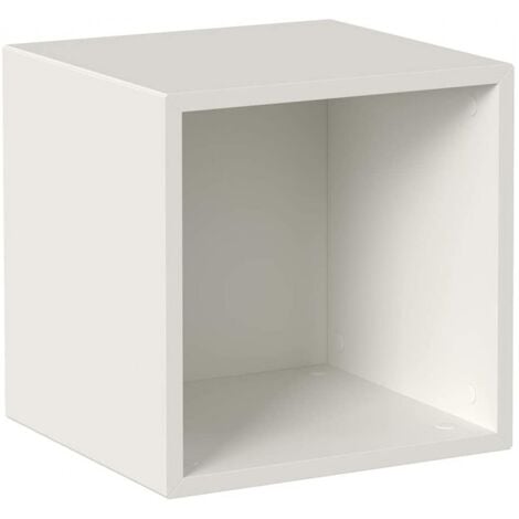 CAESAROO Cubo de pared Blanco mate con 1 compartimento Serie Lisbona Blanco