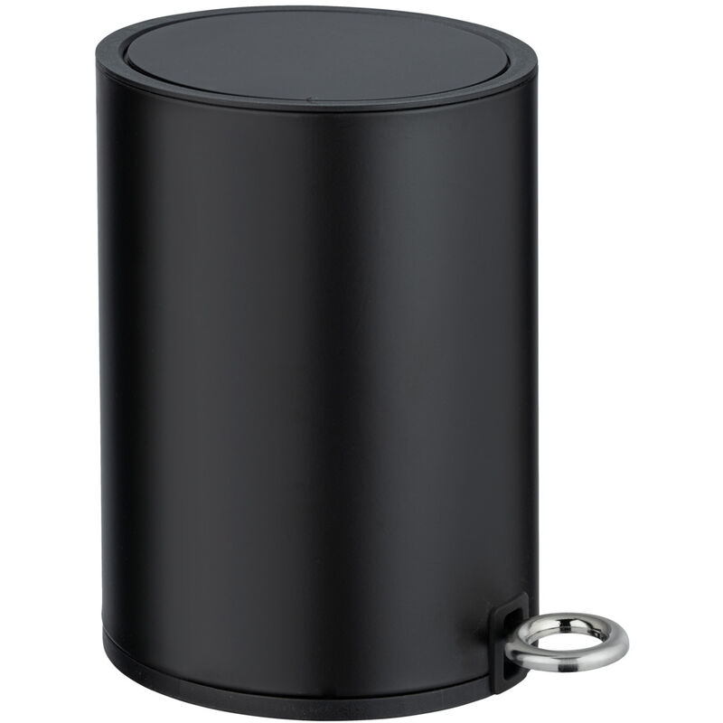 

Cubo de basura con pedal papelera cosméticas cocina baño Monza negro mate - Wenko