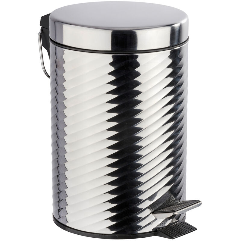 

Cubo de basura con pedal papelera cosméticas cocina WC Spiro brillante 3 L - Wenko