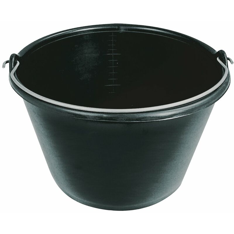 

Cubo de plástico negro 16L