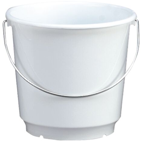 Cubo de plástico resistente para limpieza Nordik 15 L. 13050 DENOX- FAMESA  Blanco