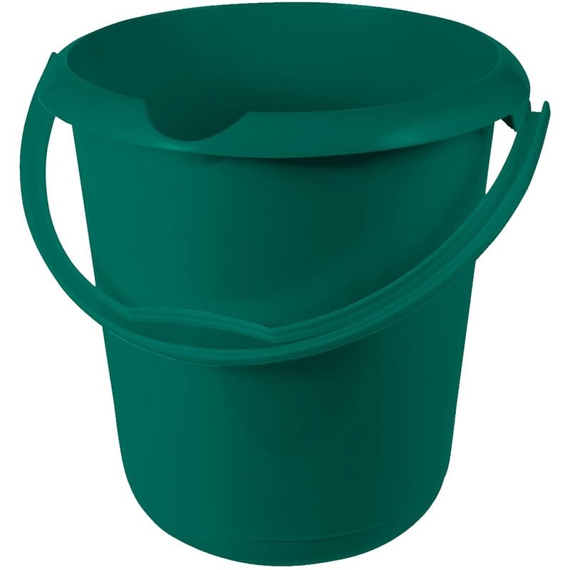 

Cubo ECO polivalente (agua o basura) con escala de medida integrada y asa ergonómica, 10 l, Mika, Verde