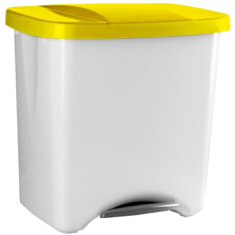 Cubo ecológico Denox con pedal - 50 l - Amarillo