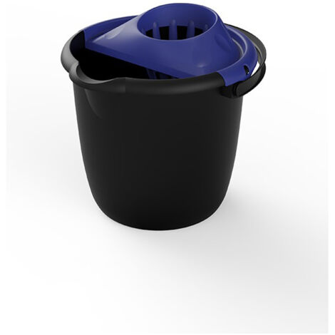 CUBO ESCURRIDOR 14 LITROS NEGRO/AZUL 6214 LNEG PLASTIKEN
