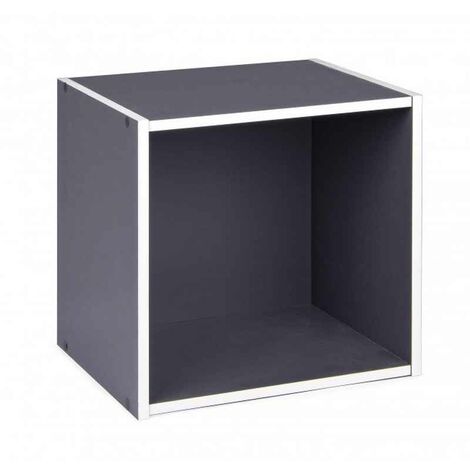 LIBRERIA A CUBI Grigia a Scala Moderna Mensole Studio Divisorio Scaffale  Ufficio EUR 171,00 - PicClick IT