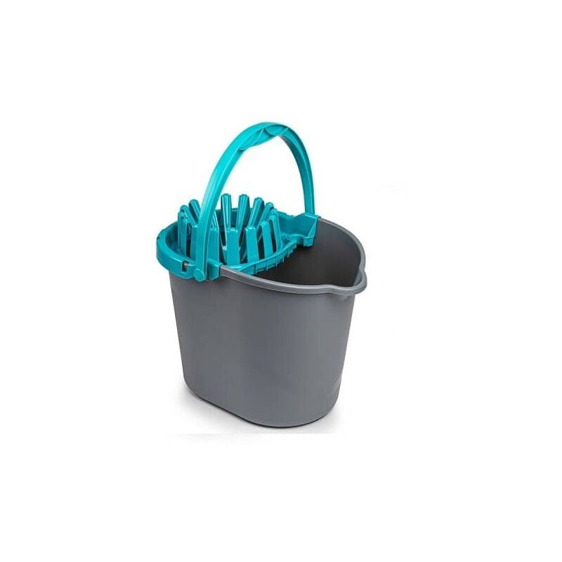 

Cubo Fregona Escurrefacil menos esfuerzo para escurrir 14 Litros Turqu