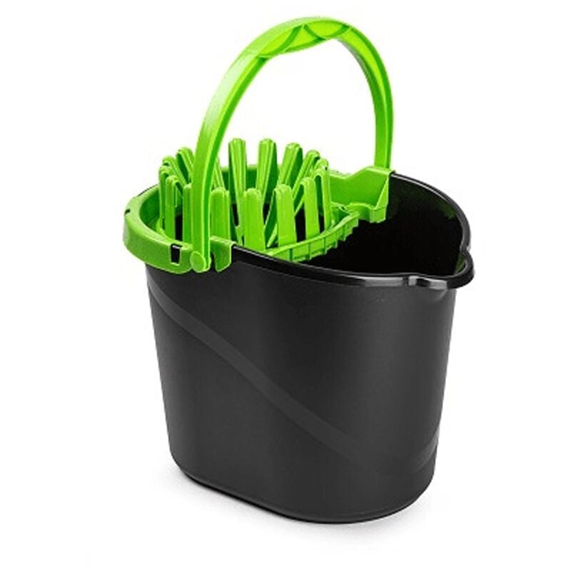 

Cubo Fregona Escurrefacil menos esfuerzo para escurrir 14 Litros Verde