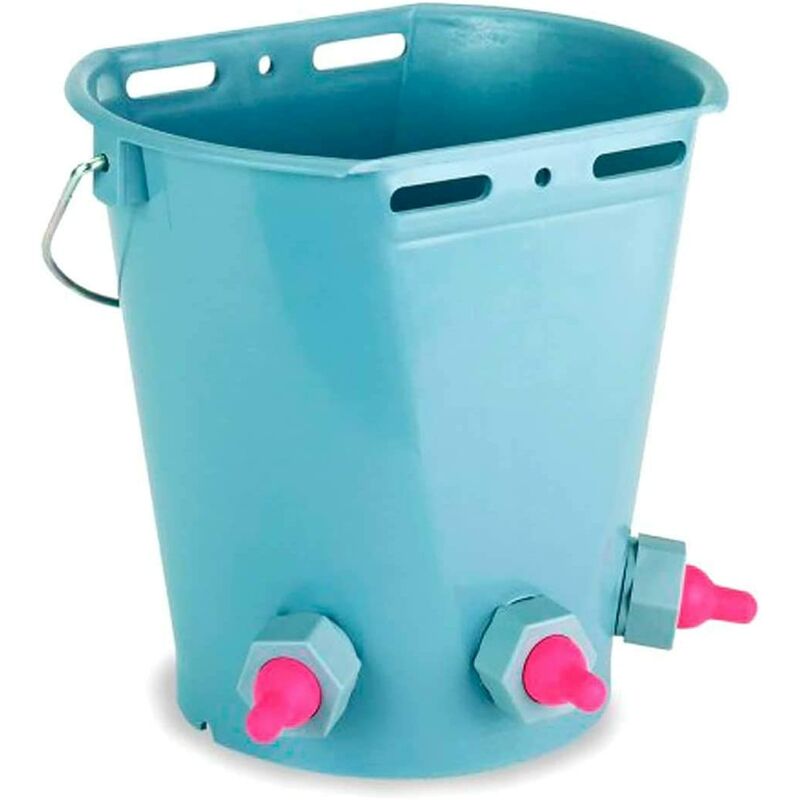

Cubo tetón 8L para corderos (3 salidas) - Kerbl