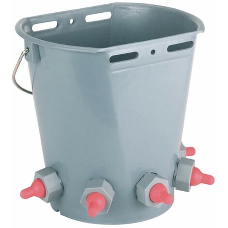 Cubo KERBL tetón 8L para corderos (5 salidas)