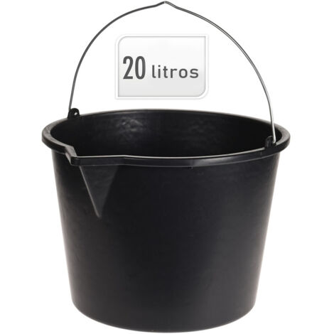 CUBO NEGRO PICO ASA METAL 20 L