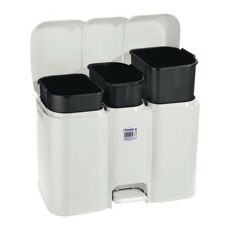 

Cubo para la Basura con Pedal Parry Tontarelli Blanco 40 L 31 x 58 x 41 cm