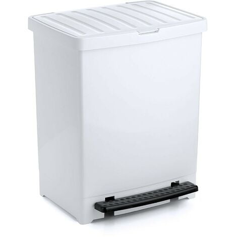 PLASTICOS TATAY CUBO PEDAL 25 L. TA-TAY BLANCO 10121