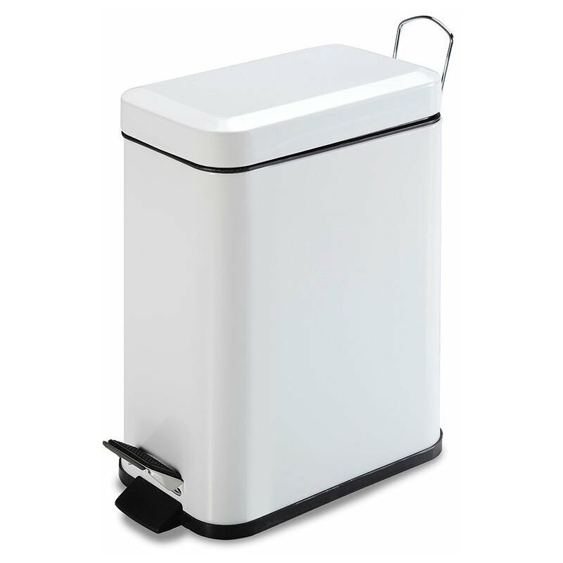 

Cubo Pedal Blanco 5 L. Rectang. Habitex