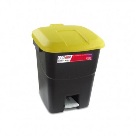 CUBO PEDAL ECOLOGICO AMARILLO - 50 L