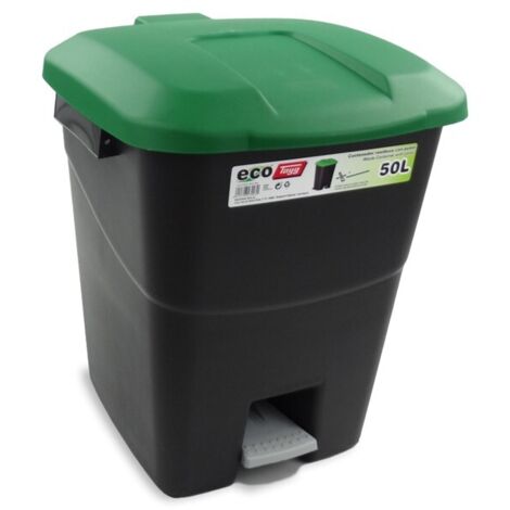 CUBO PEDAL ECOLOGICO VERDE - 50 L