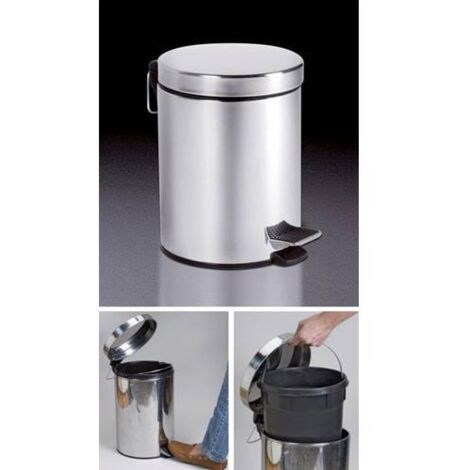 CUBO PEDAL INOX - 20 L