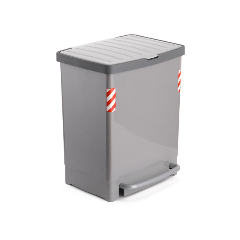 

Cubo pedal reciclaje gris 25 l