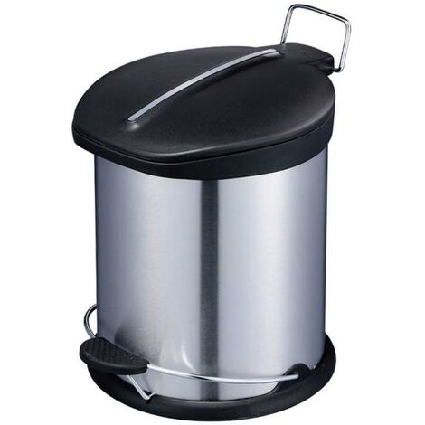 Cubo pedal sanitario HABITEX tapa negra 3Lt -
