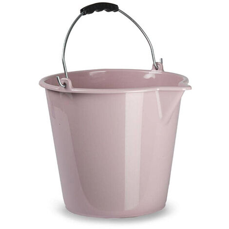 Cubo plastico 9 Litros Rosa claro