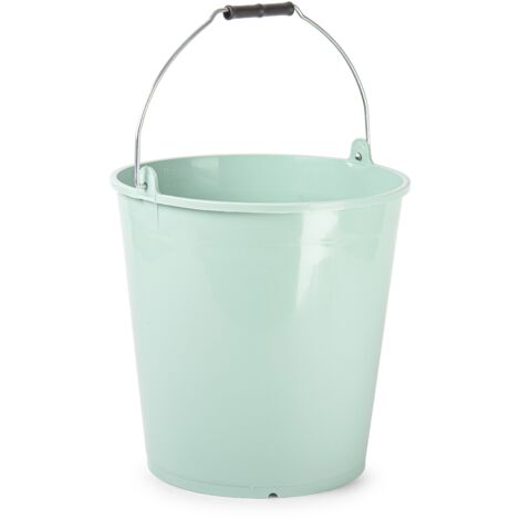 Cubo plastico reciclado engomados 15 Litros Verde claro